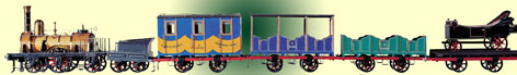 Модель поезда Царскосельской железной дороги